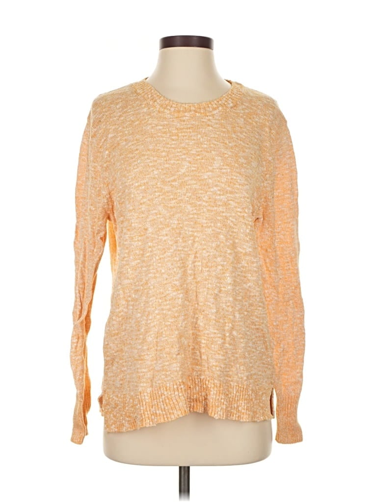 Pre-owned J.crew Factory Store Pullover Sweater In Orange