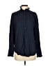 Johnston & Murphy 100% Rayon Checkered-gingham Blue Long Sleeve Button-Down Shirt Size S - photo 1