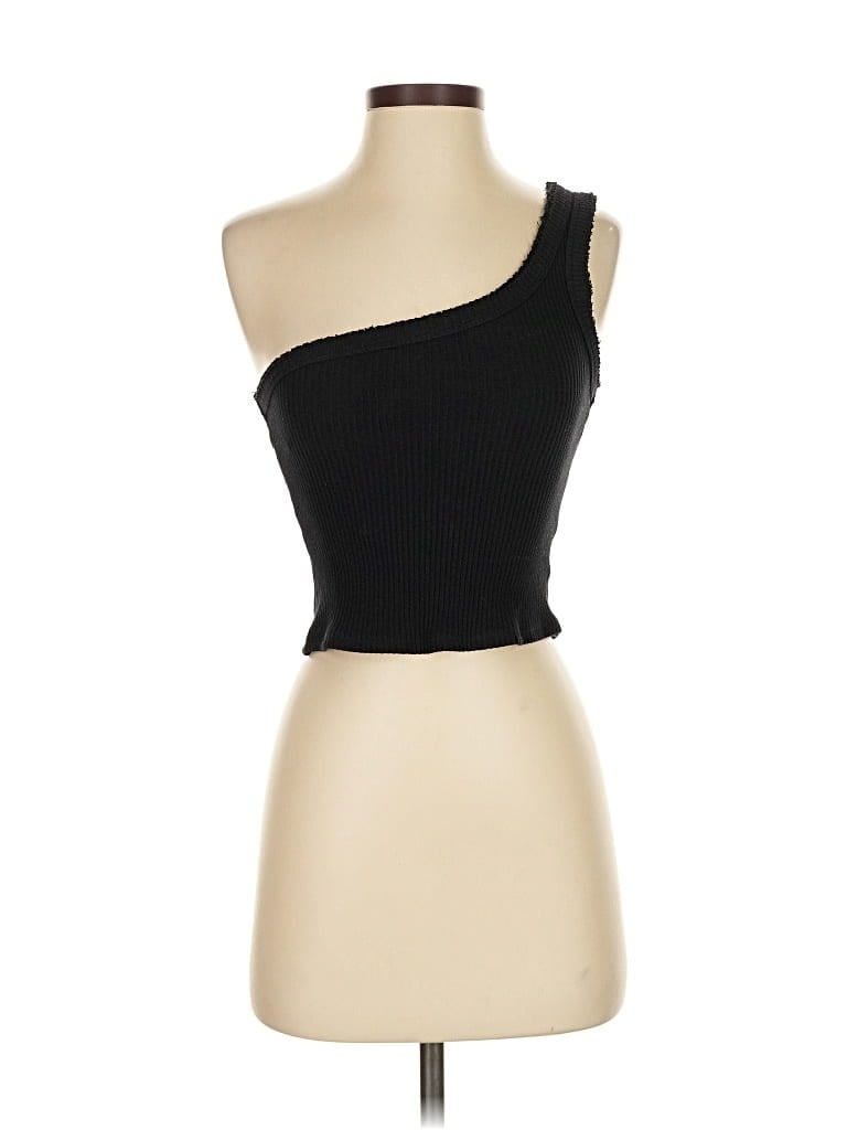 Pre-owned Urban Outfitters Sleeveless Top Black One Shoulder Neckline Tops