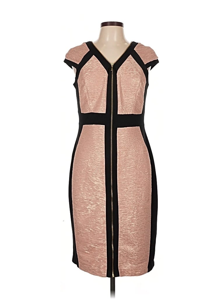 Pre-owned Jax Cocktail Dress In Brown