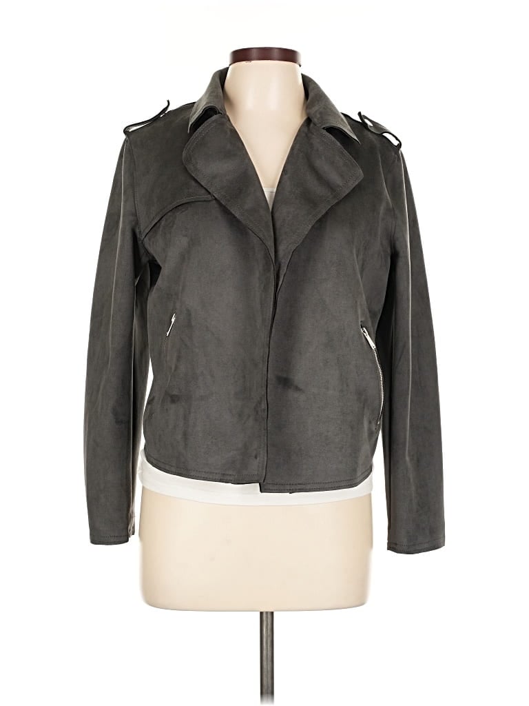 Pre-owned T Tahari Jacket In Gray