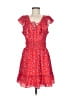 Parker 100% Polyester Hearts Red Casual Dress Size 6 - photo 1