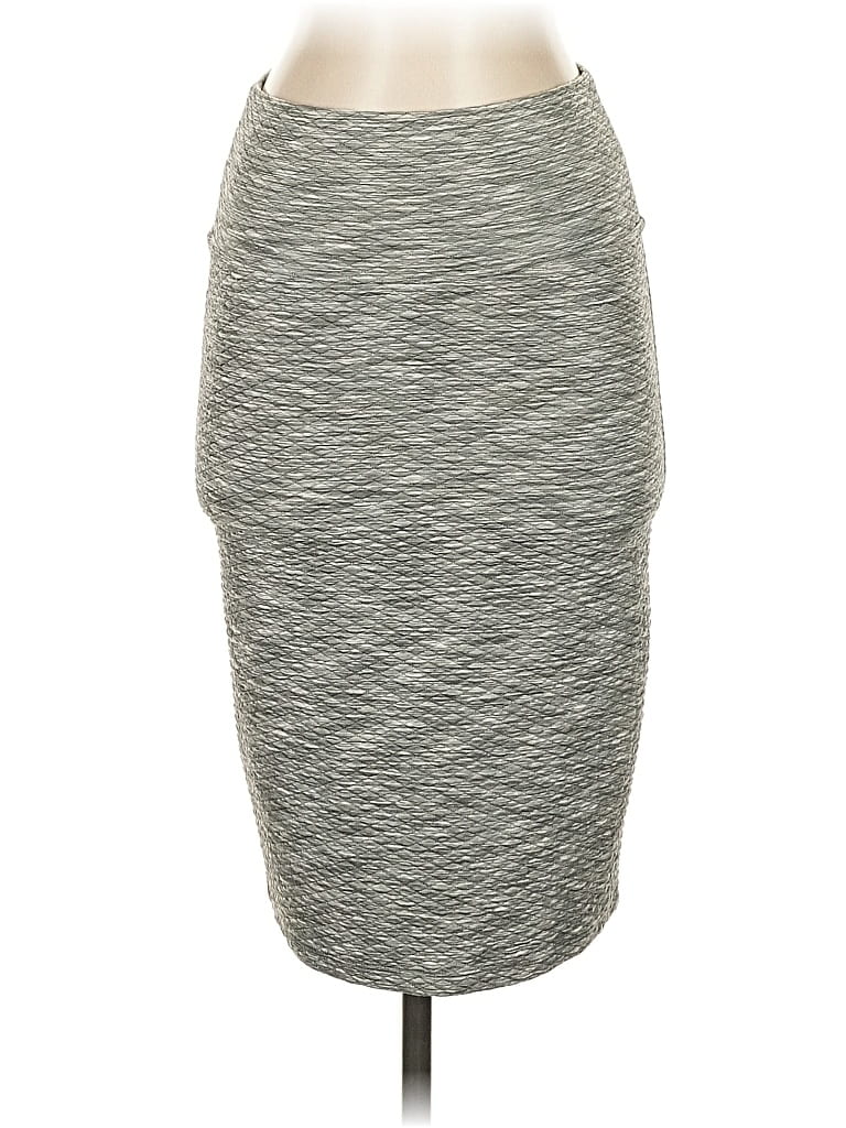Pre-owned Lularoe Casual Skirt In Gray