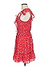 Parker 100% Polyester Hearts Red Casual Dress Size 6 - photo 5