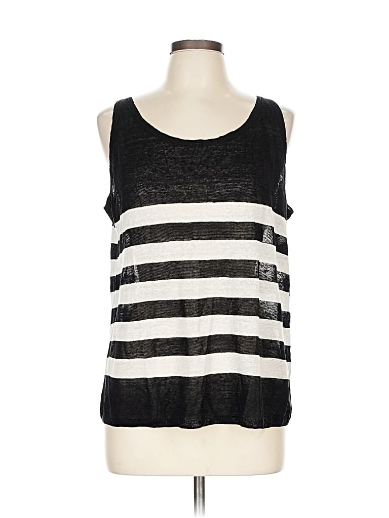 Pre-owned Nic + Zoe Sweater Vest In Black