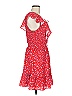 Parker 100% Polyester Hearts Red Casual Dress Size 6 - photo 4