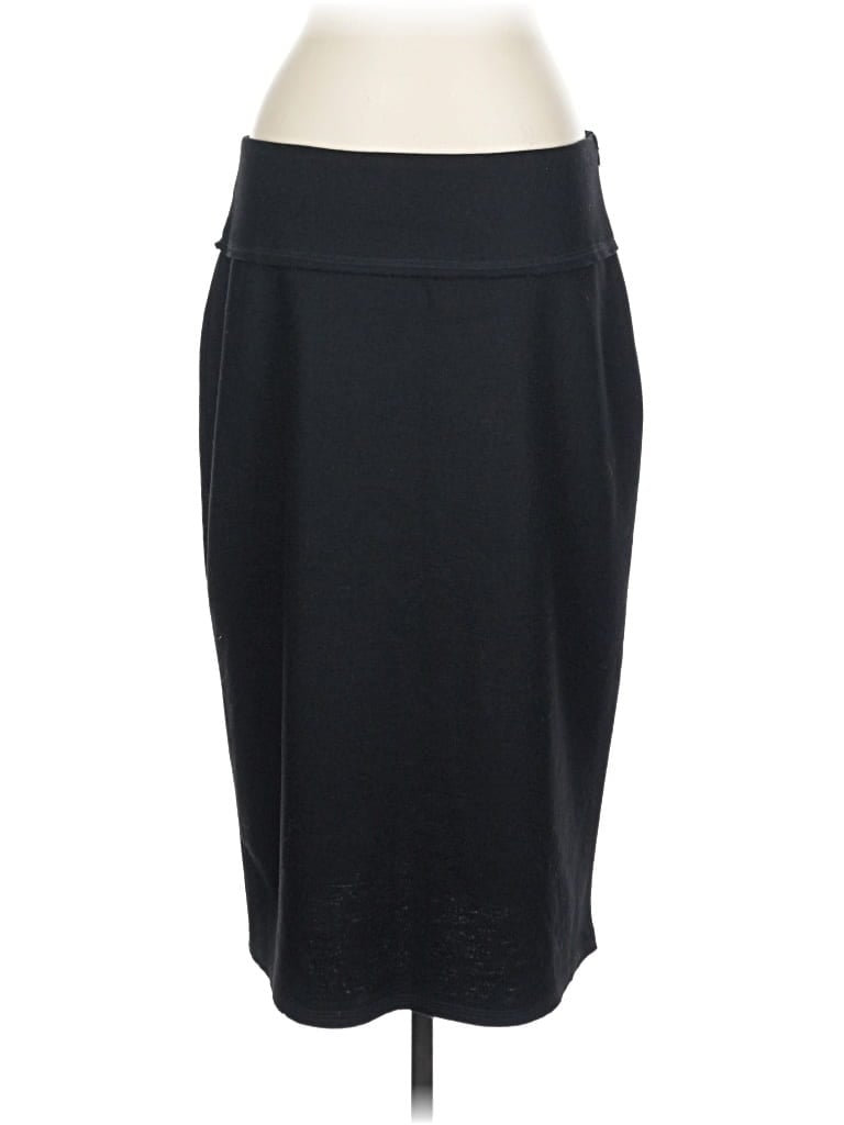 Pre-owned Sarah Pacini Wool Skirt In Black