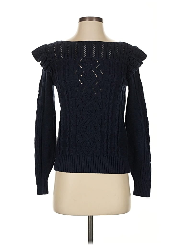 Pre-owned Ann Taylor Loft Pullover Sweater In Blue