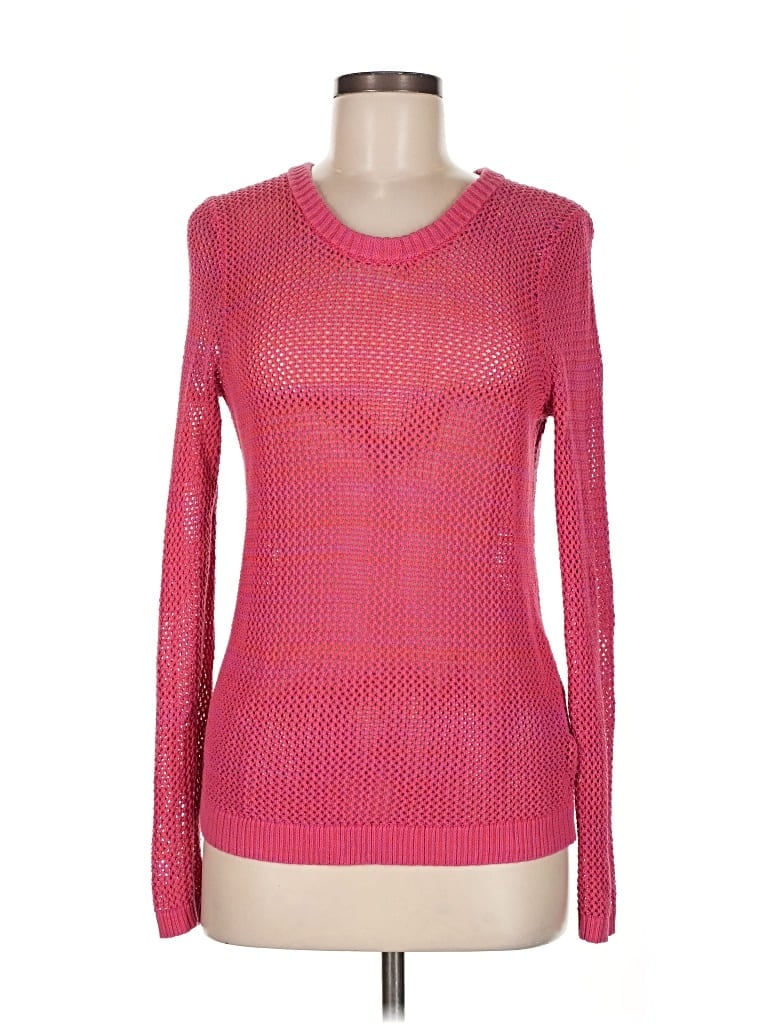 Pre-owned Tommy Hilfiger Pullover Sweater In Pink