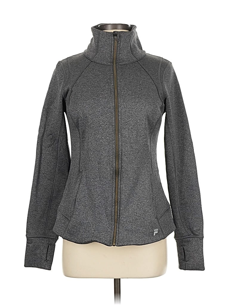 Pre-owned Fila Sport Track Jacket In Gray