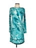 MICHAEL Michael Kors Print Teal Cocktail Dress Size S - photo 1