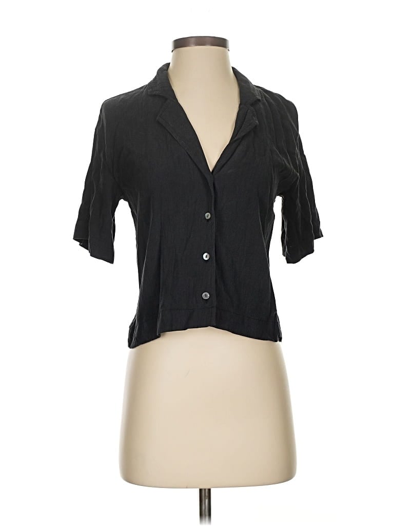 MADEWELL Pre-owned Short Sleeve Blouse In Black