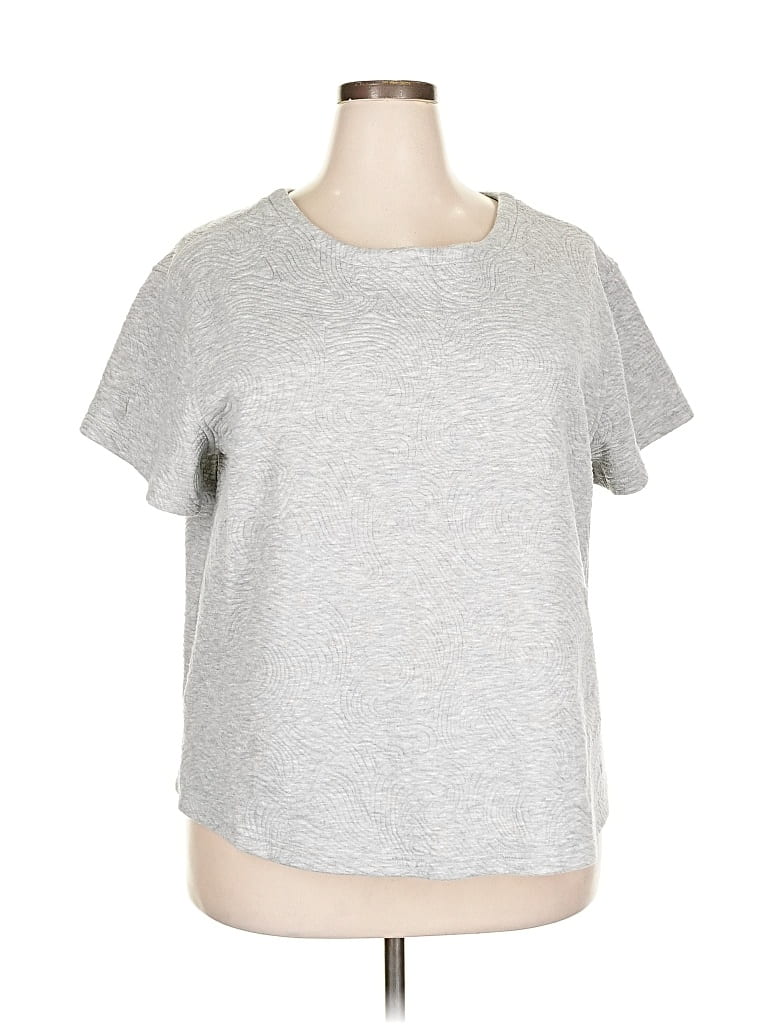 Pre-owned Lane Bryant Outlet Sweatshirt In Silver