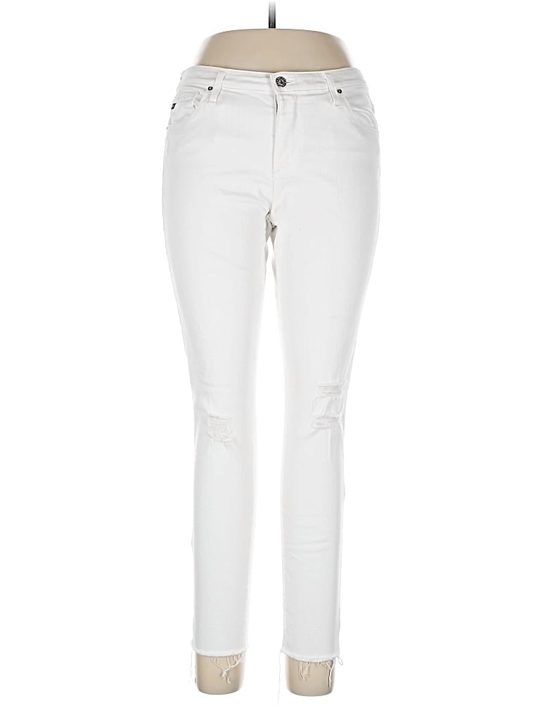 Pre-owned Adriano Goldschmied Jeans In White