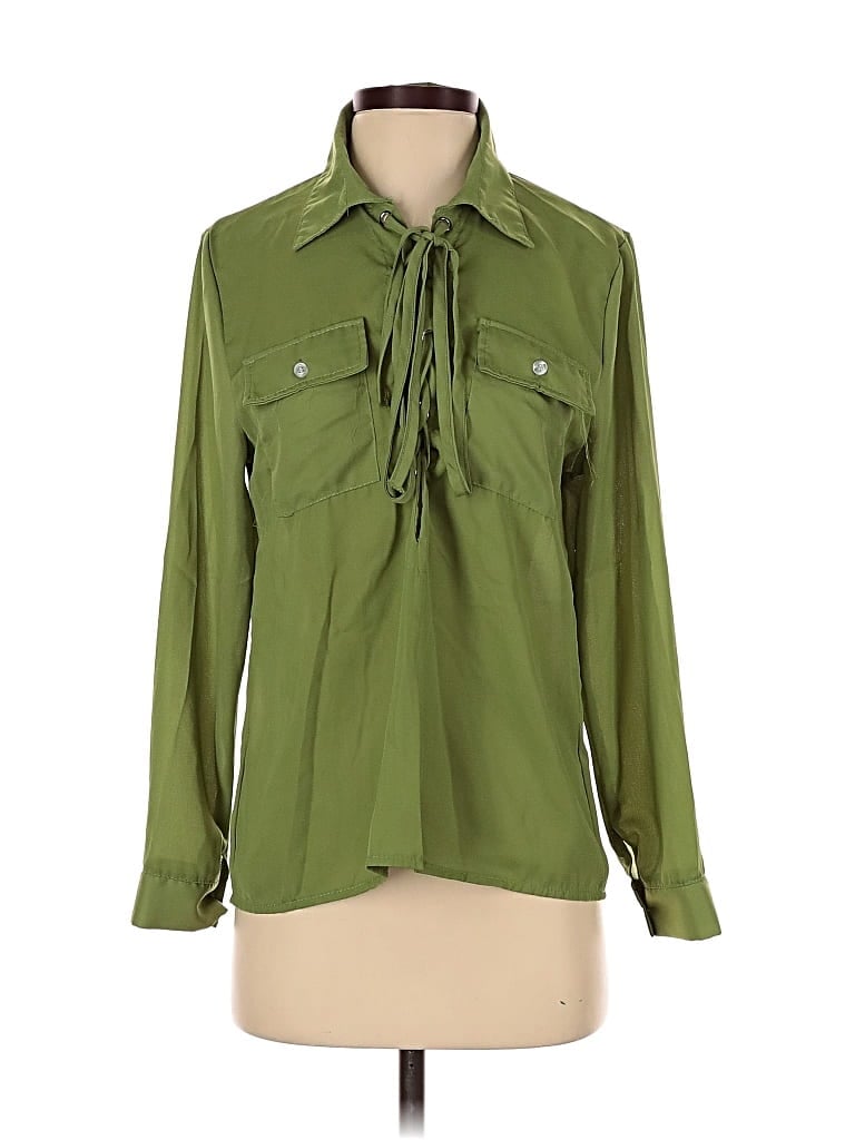 UNBRANDED Pre-owned Long Sleeve Blouse In Green