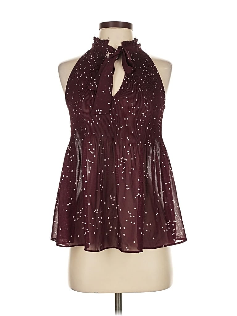 Pre-owned Free Press Cocktail Dress In Burgundy