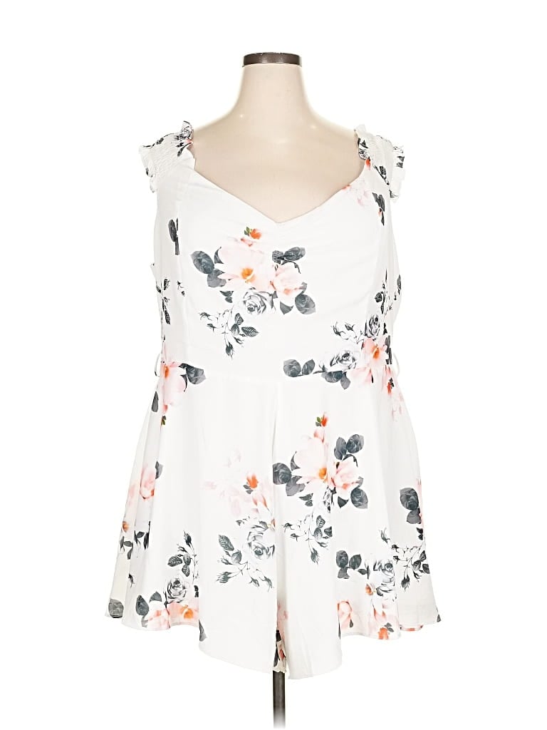 Pre-owned City Chic Casual Dress In White