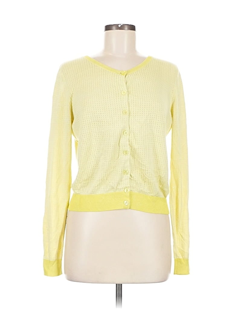 Pre-owned Cabi Cardigan Sweater In Yellow