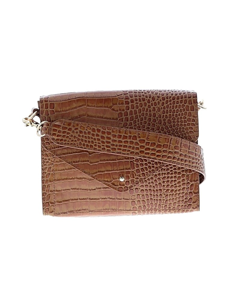 Pre-owned L'academie Los Angeles Leather Shoulder Bag In Brown