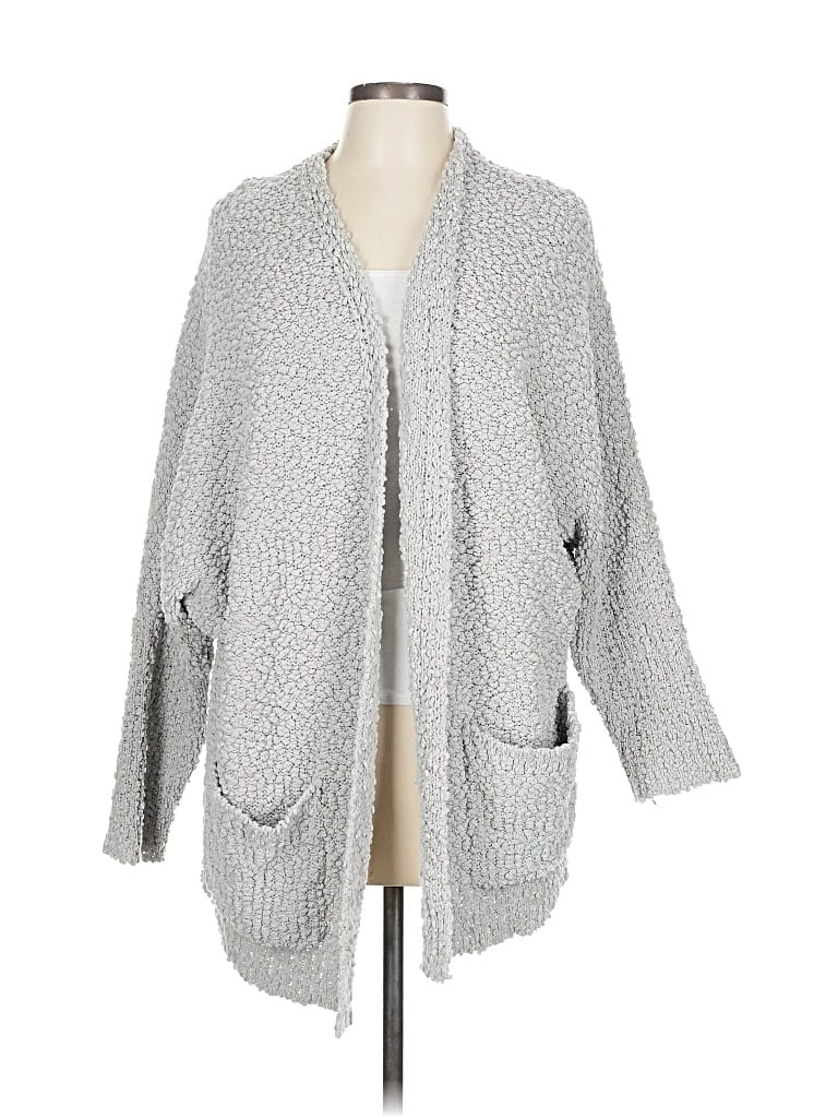 Pre-owned Unbranded Cardigan Sweater In Gray