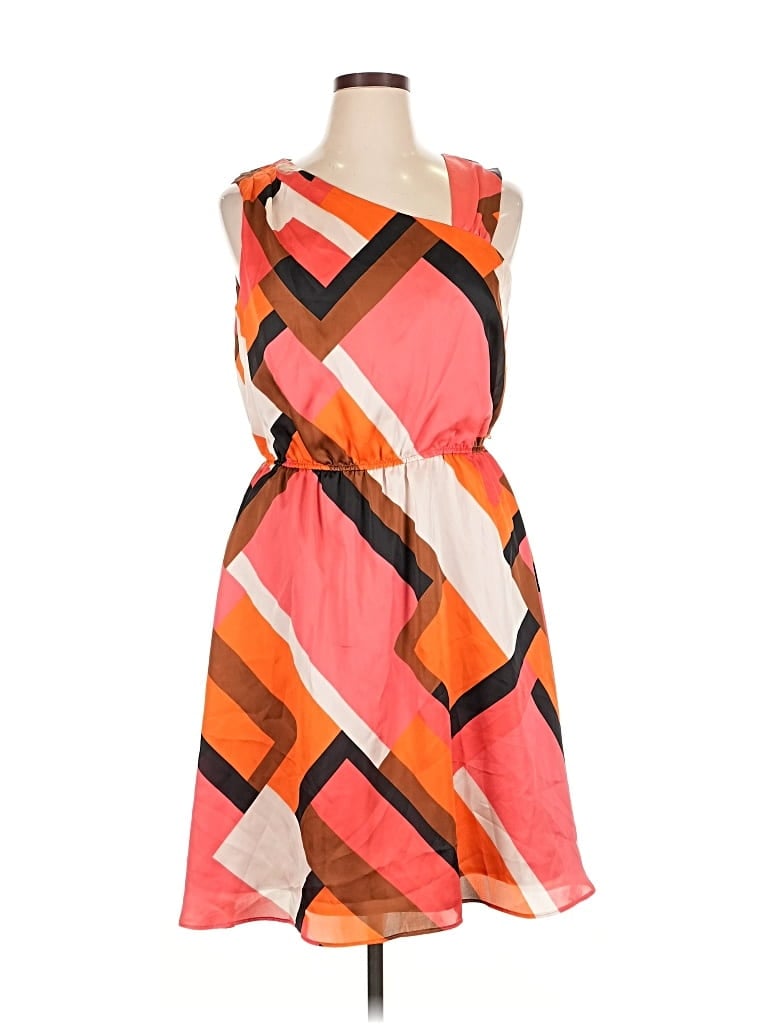 Pre-owned Leslie Fay Casual Dress In Orange