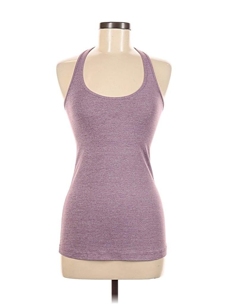 Pre-owned Lululemon Athletica Tank Top Purple Halter Neckline Tops
