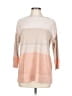 Lafayette 148 New York Color Block Orange Pullover Sweater Size L - photo 1