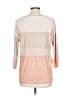 Lafayette 148 New York Color Block Orange Pullover Sweater Size L - photo 2