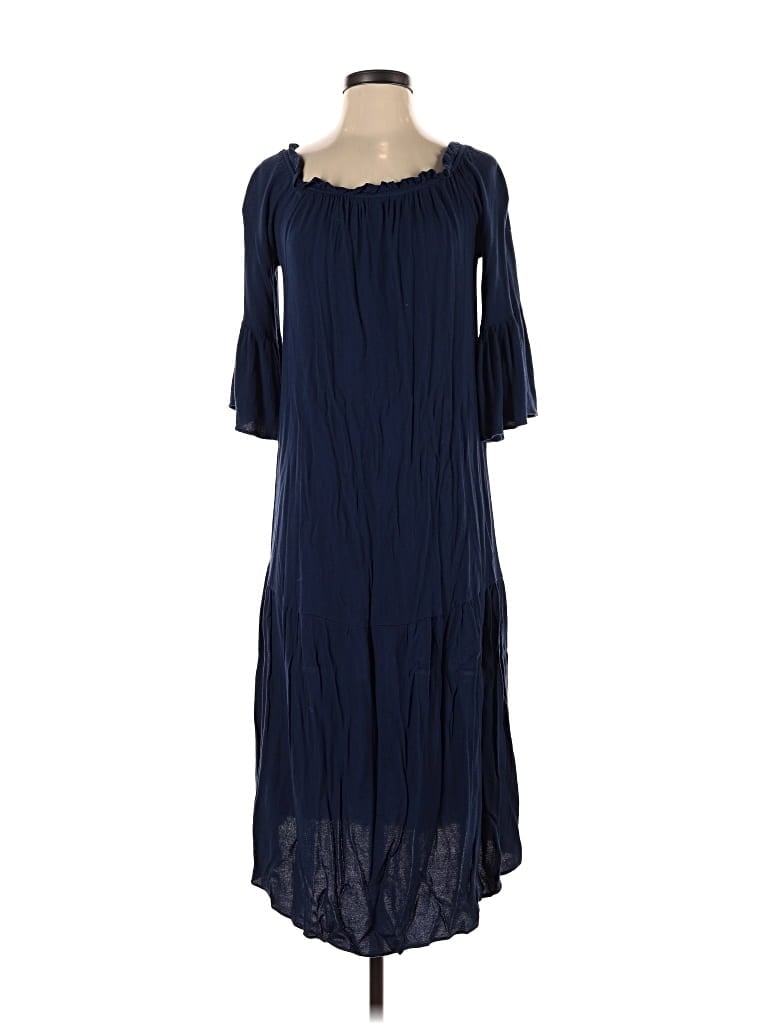 Pre-owned Haute Rogue Casual Dress In Blue