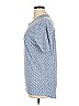 Lularoe Chevron-herringbone Blue Short Sleeve T-Shirt Size XL - photo 5