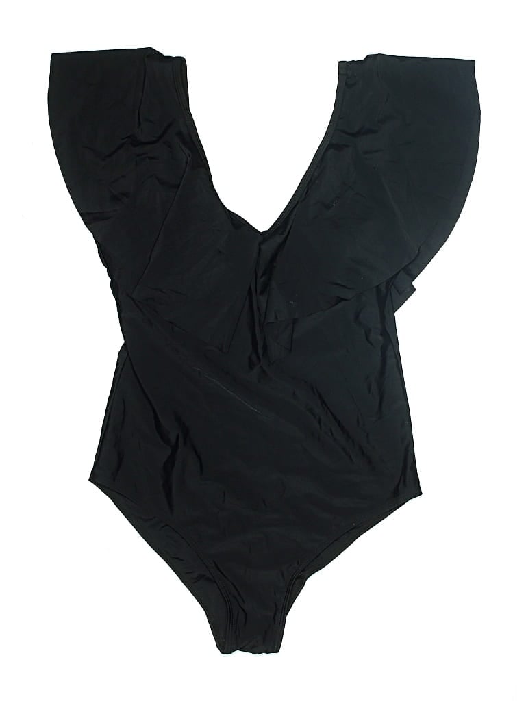 Pre-owned Tempt Me One Piece Swimsuit In Black