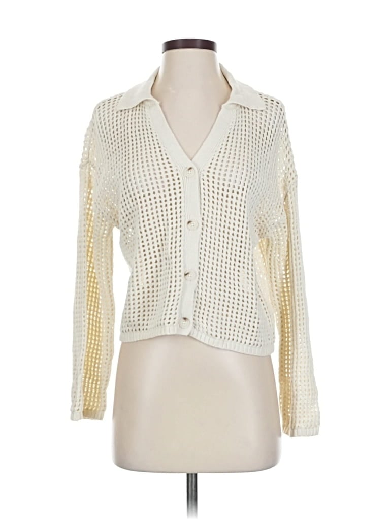 Pre-owned Sincerely Jules Cardigan Sweater In White