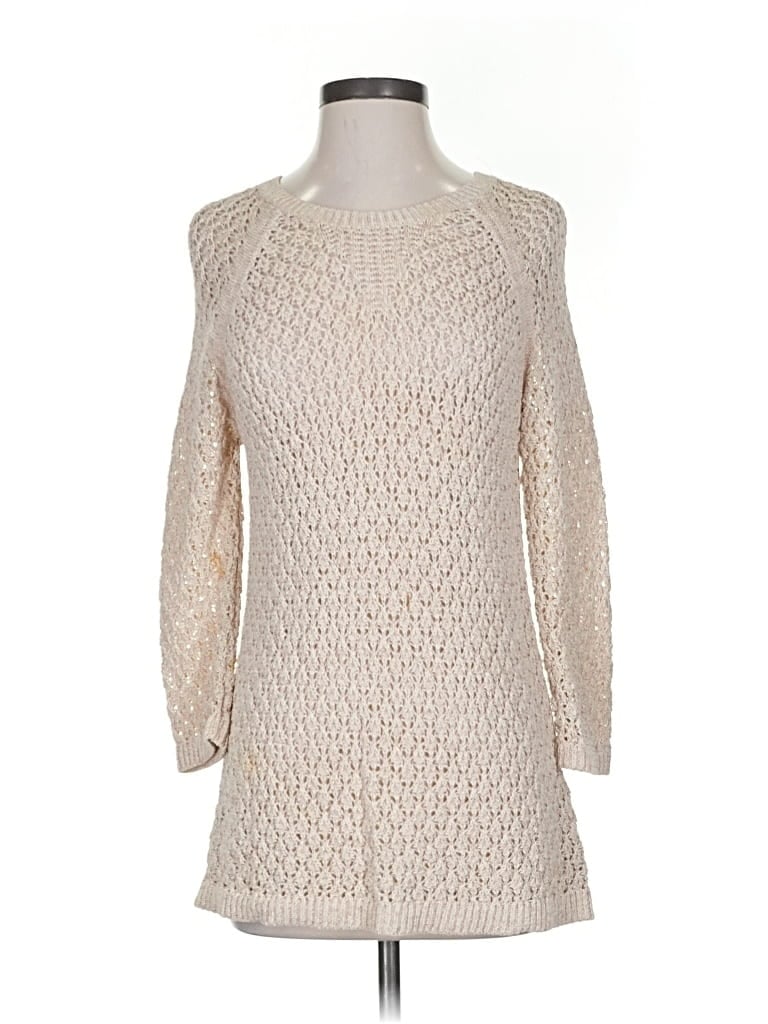 Pre-owned Relativity Pullover Sweater In White