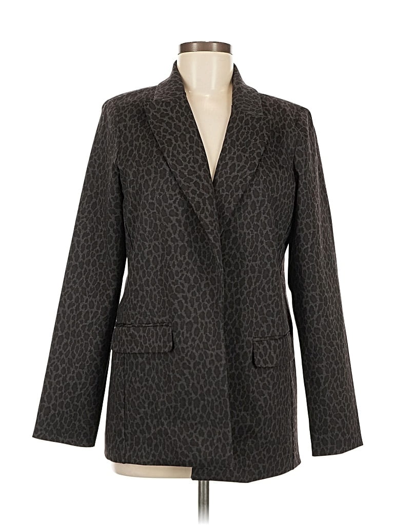 Pre-owned Simply Vera Vera Wang Blazer Jacket In Gray