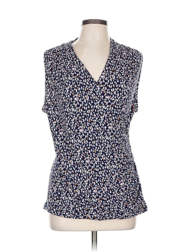 Pre-owned 41hawthorn Sleeveless Blouse In Blue