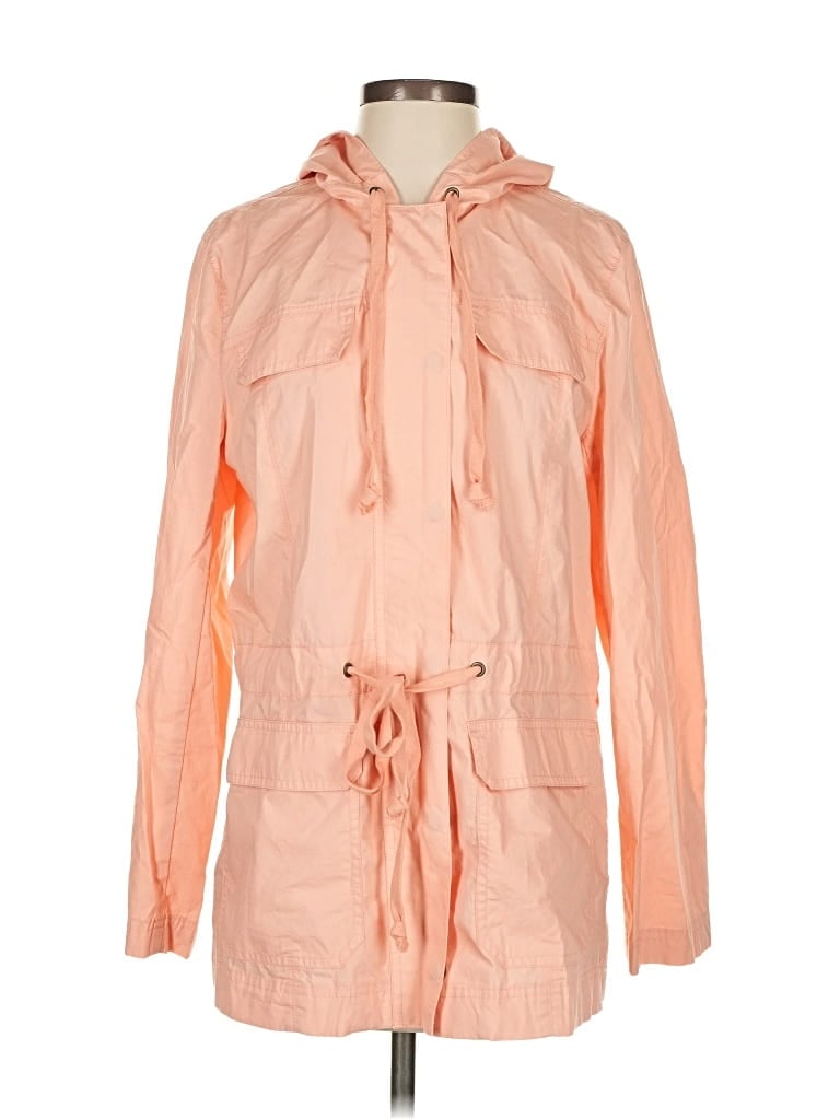 Pre-owned J.crew Factory Store Raincoat In Orange