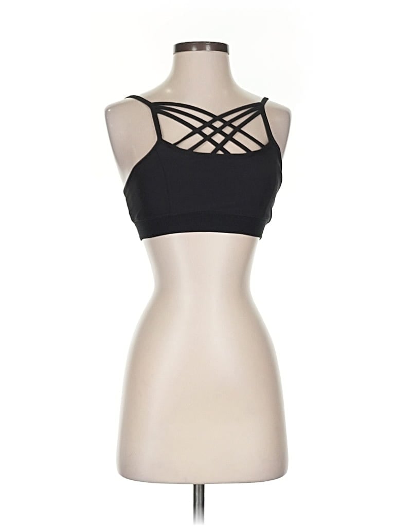 Pre-owned Steve Madden Sports Bra In Black