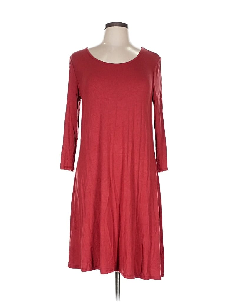 Pre-owned Nine Britton Casual Dress In Burgundy