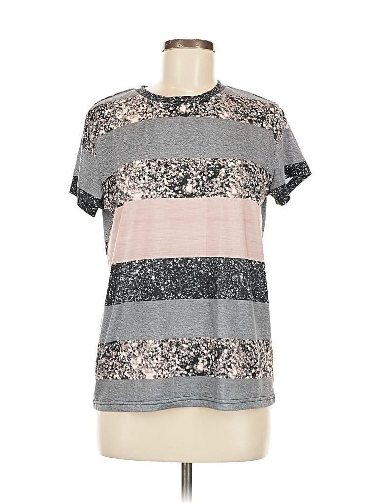 Pre-owned Made With Love Short Sleeve T-shirt In Silver