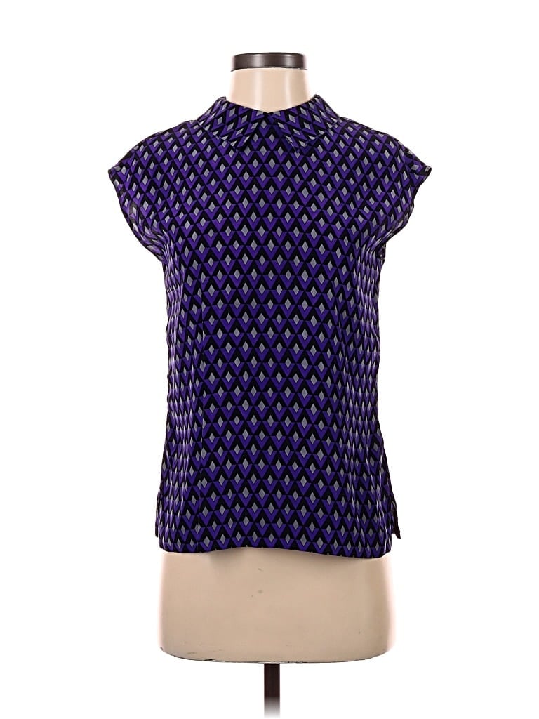 PRADA Pre-owned Short Sleeve Blouse In Purple