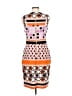Muse Graphic Orange Cocktail Dress Size 8 - photo 2