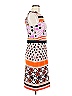 Muse Graphic Orange Cocktail Dress Size 8 - photo 4