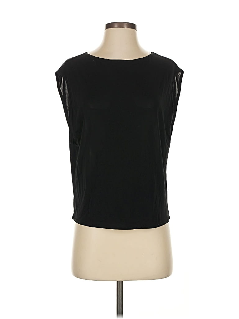 HELMUT LANG Pre-owned Sleeveless Top Black Boatneck Tops