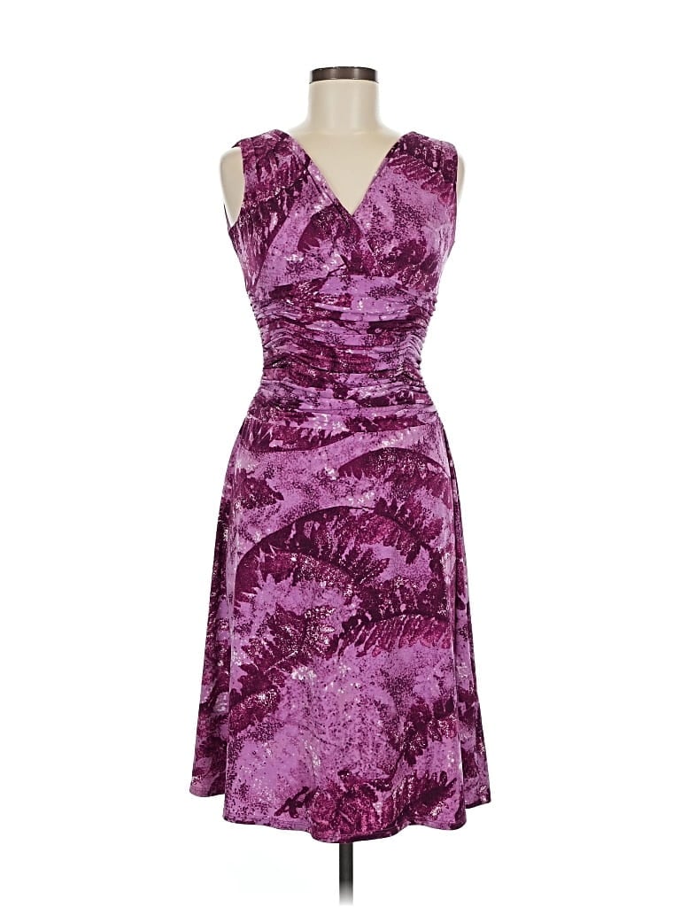 Pre-owned Dressbarn Cocktail Dress In Purple