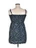 AUW 100% Rayon Stars Blue Casual Dress Size XL - photo 2