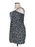 AUW 100% Rayon Stars Blue Casual Dress Size XL - photo 5