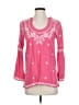 Escapada 100% Rayon Pink 3/4 Sleeve Blouse Size XS - photo 1