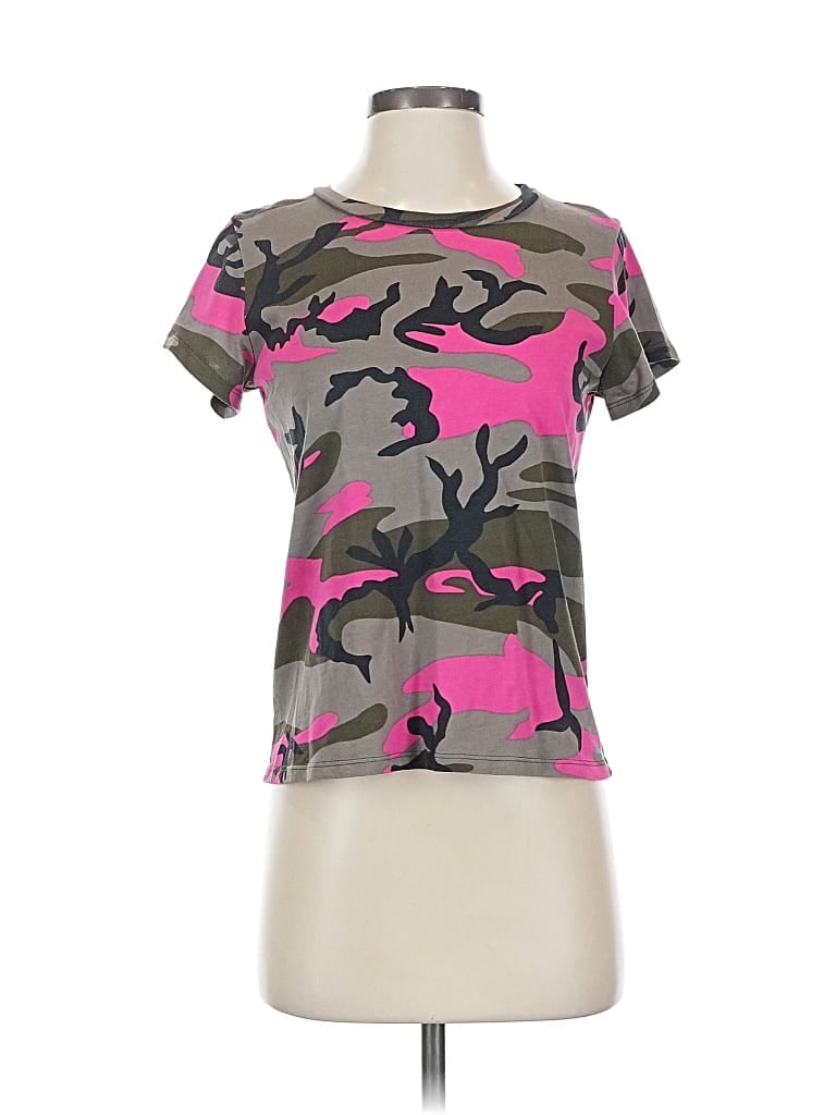 Pre-owned Pam & Gela Short Sleeve T-shirt In Pink