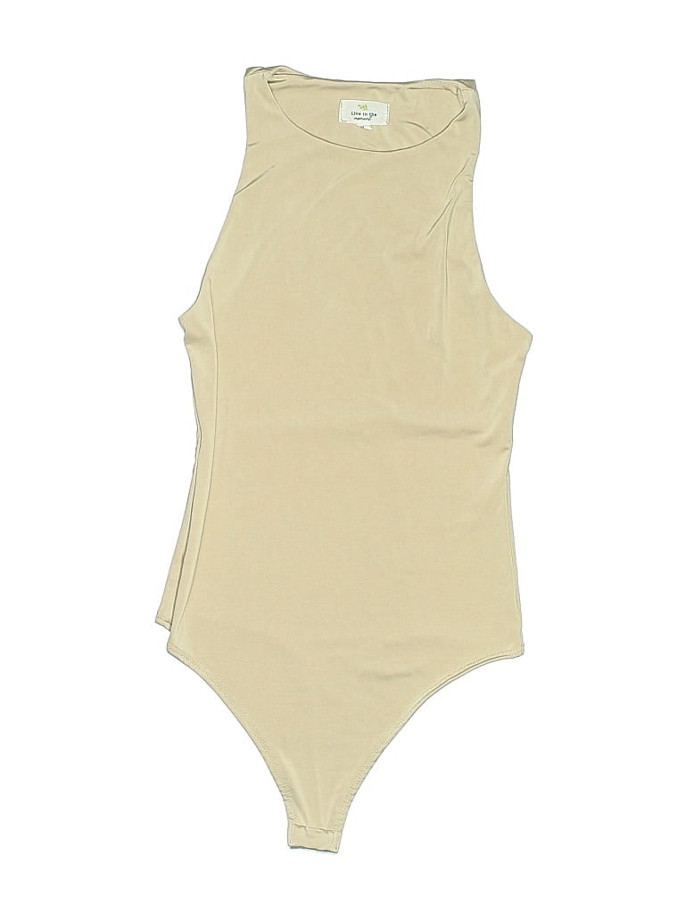Pre-owned Live In The Moment Bodysuit In Brown