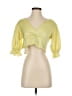 Koch 100% Polyester Yellow 3/4 Sleeve Blouse Size XS - photo 1
